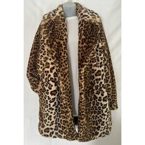 Calvin Klein Leopard Print Coat